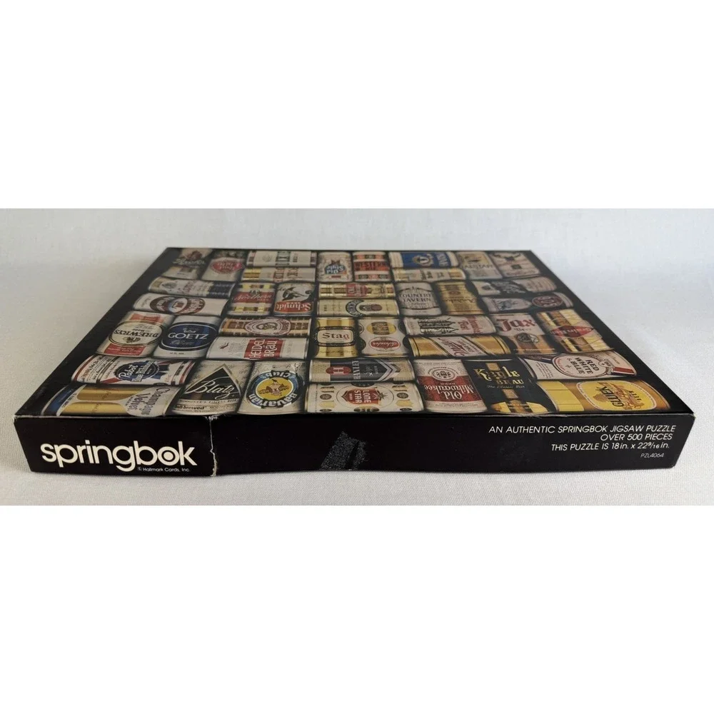 Springbok What's Your Pleasure Beer Puzzle Over 500 Pieces Vintage Complete - Picture 10 of 16